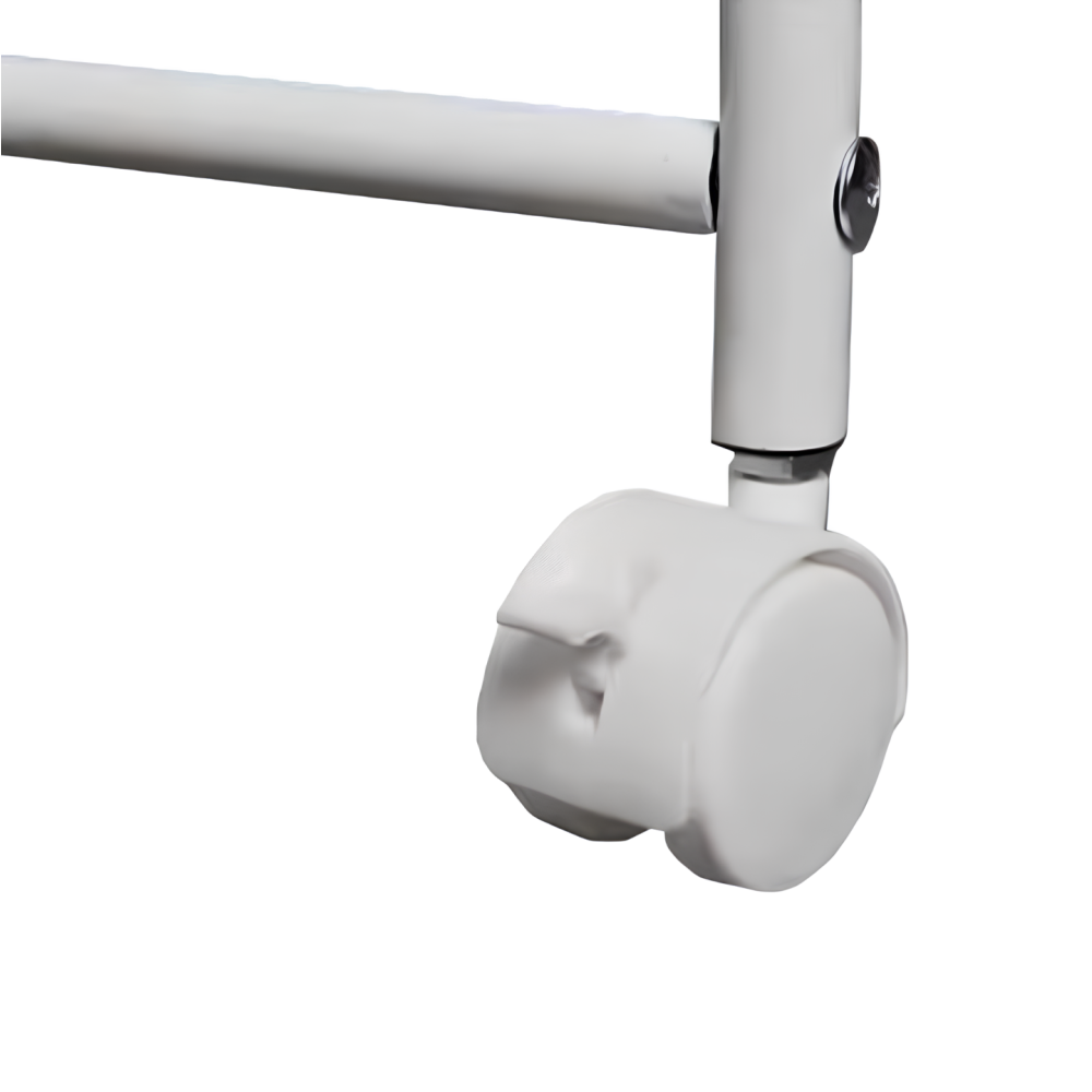 Pojízdný regál, bílá, SUFIK