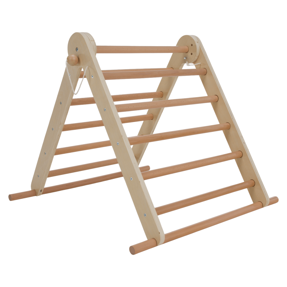 Montessori Piklerové trojúhelník 3v1, přírodní/mix barev, OPRIN