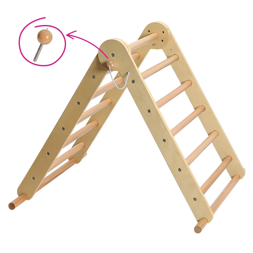 Montessori Piklerové trojúhelník 3v1, přírodní/mix barev, OPRIN