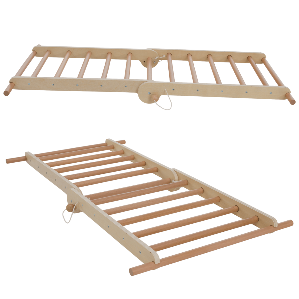 Montessori Piklerové trojúhelník 3v1, přírodní/mix barev, OPRIN