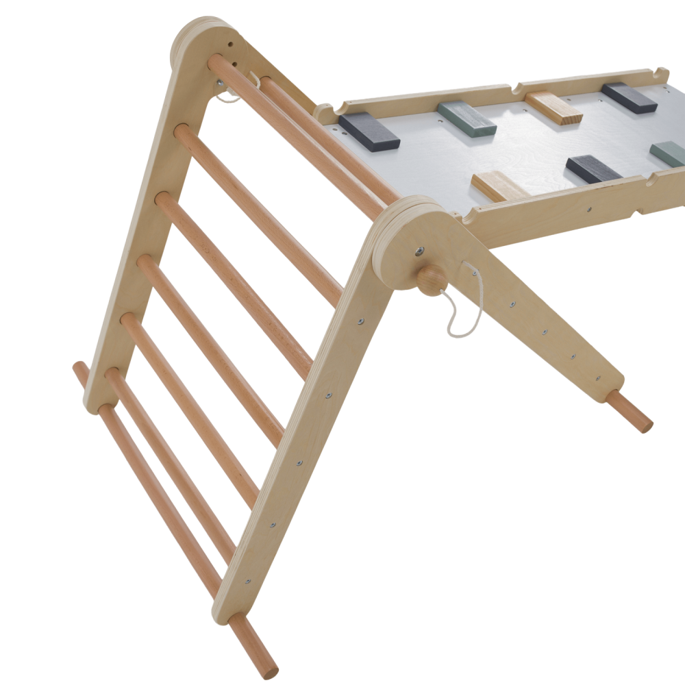 Montessori Piklerové trojúhelník 3v1, přírodní/mix barev, OPRIN