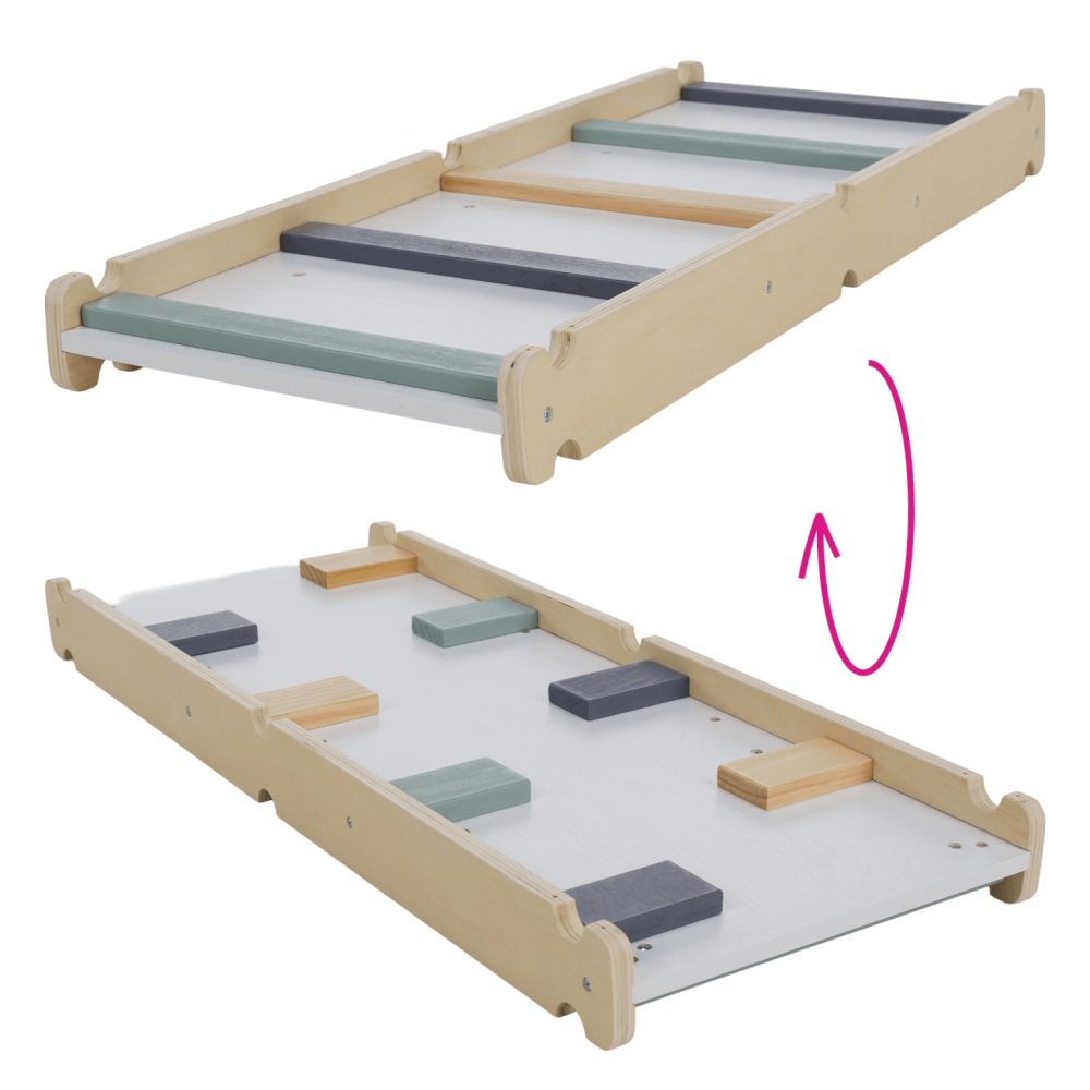 Montessori Piklerové trojúhelník 3v1, přírodní/mix barev, OPRIN