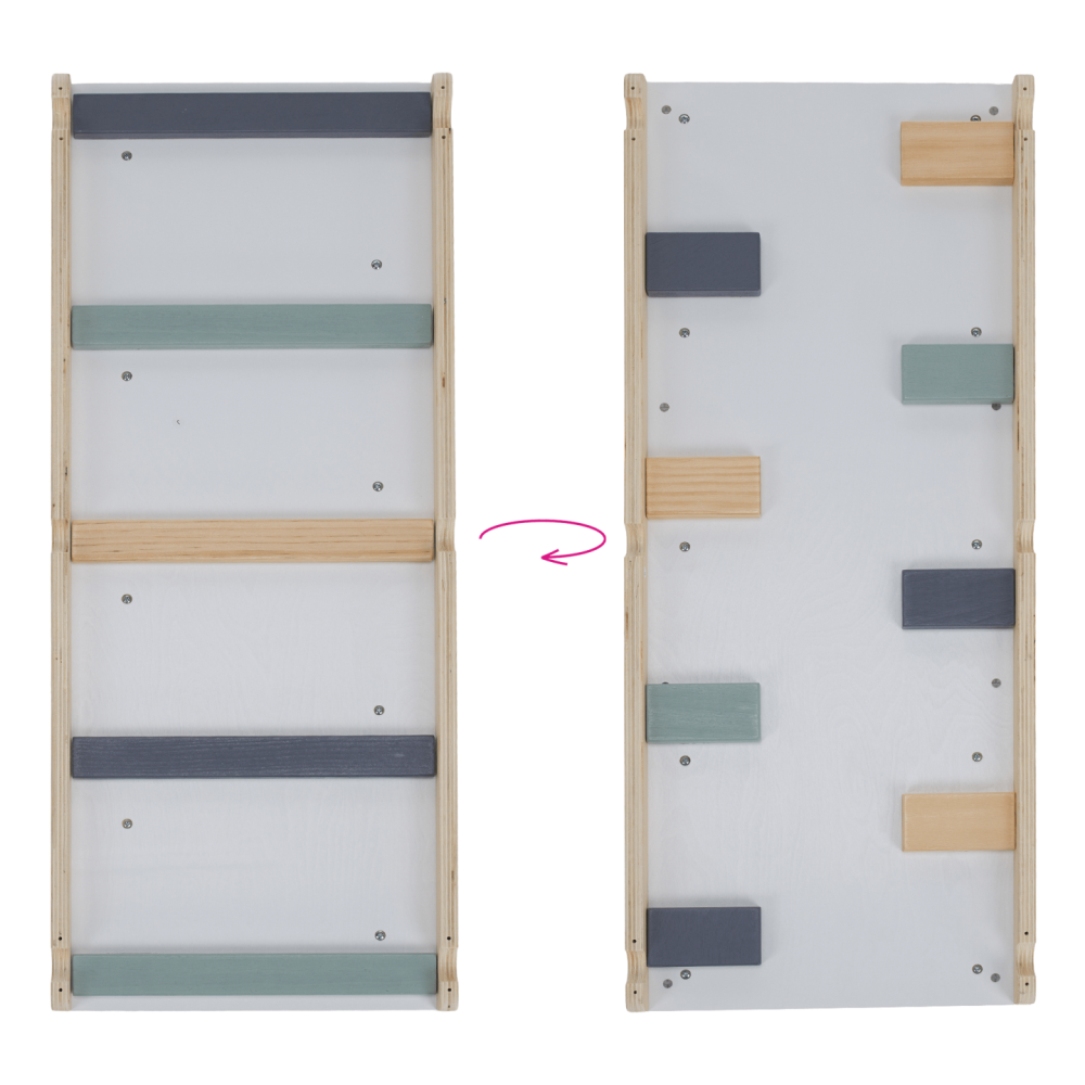 Montessori Piklerové trojúhelník 3v1, přírodní/mix barev, OPRIN