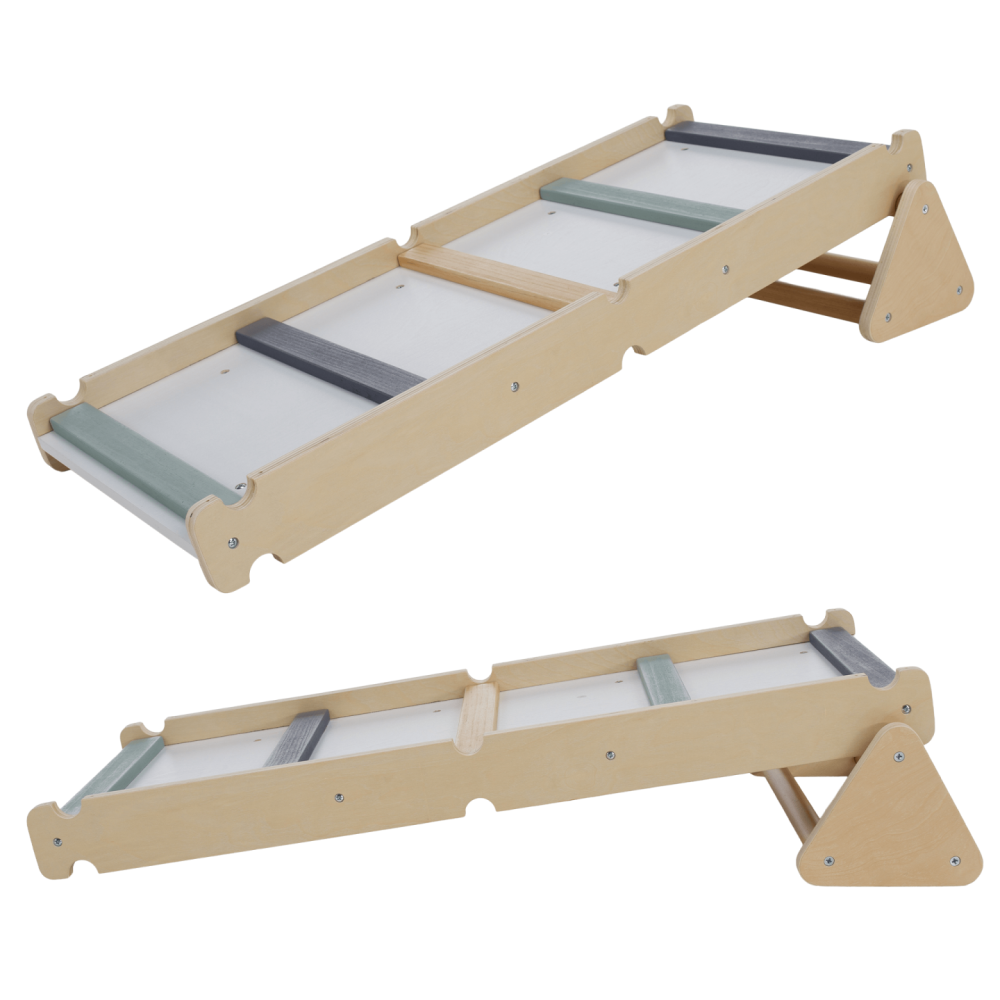 Montessori Piklerové trojúhelník 3v1, přírodní/mix barev, OPRIN