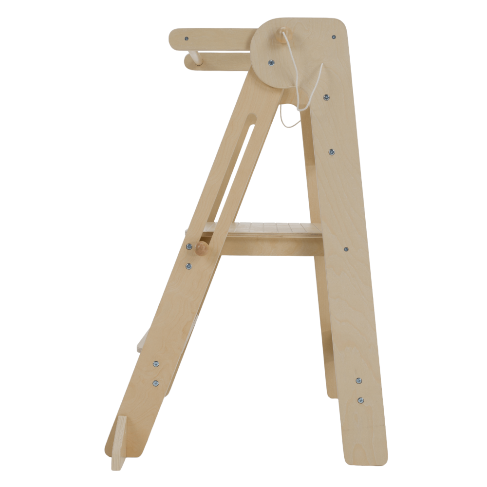 Montessori skládací učící věž, přírodní, URIAN