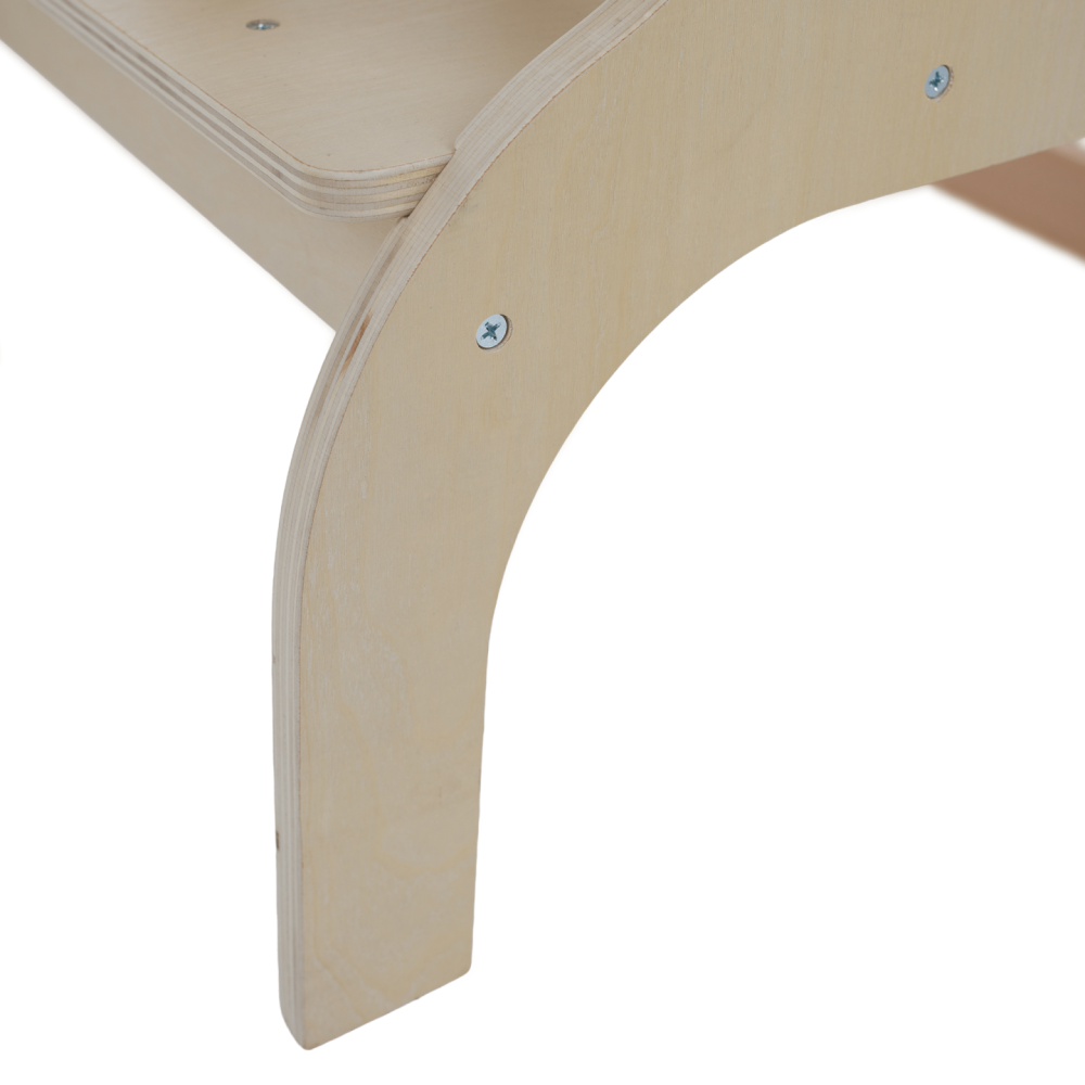 Montessori učící věž 3v1 s tabulí, přírodní, MAGAN