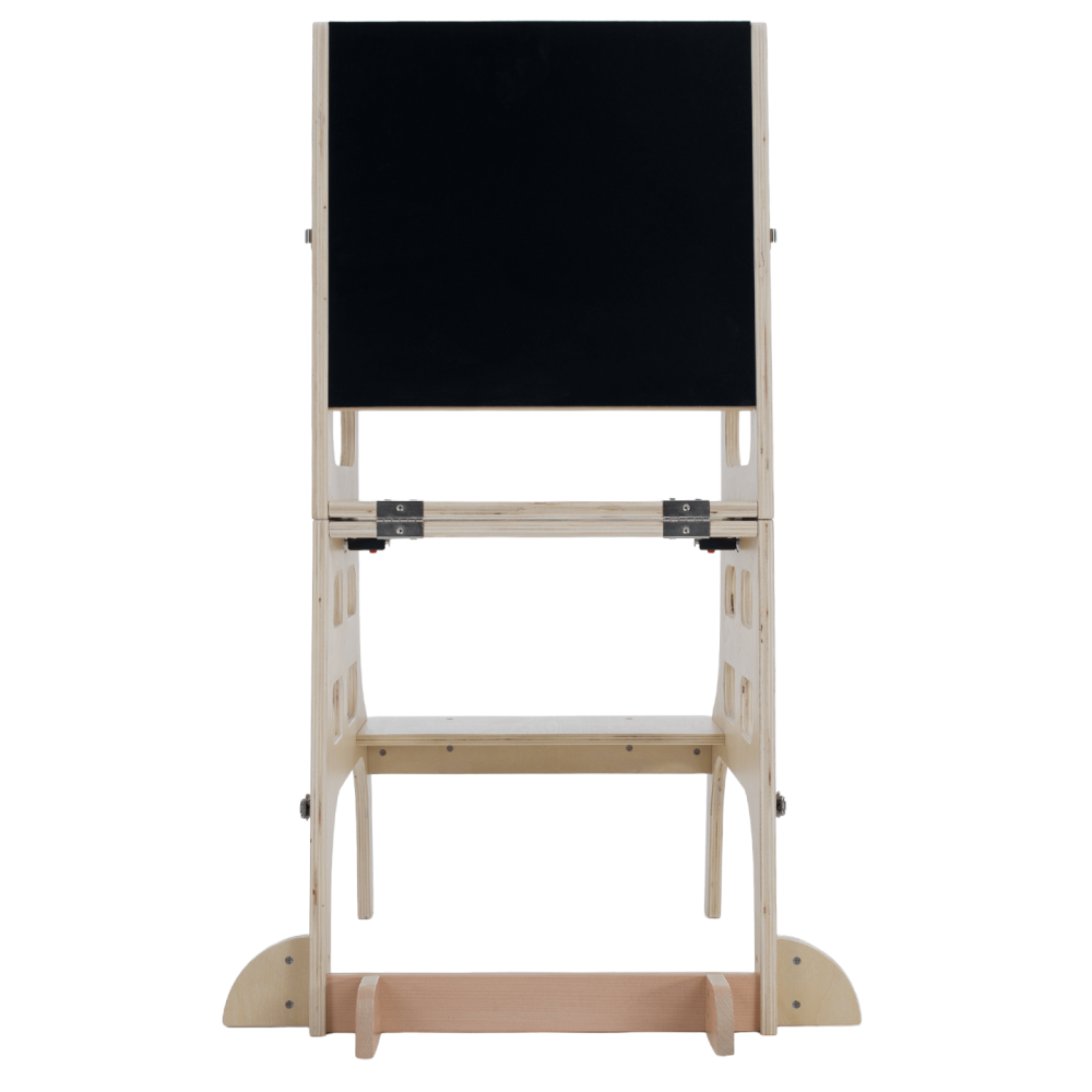 Montessori učící věž 3v1 s tabulí, přírodní, MAGAN