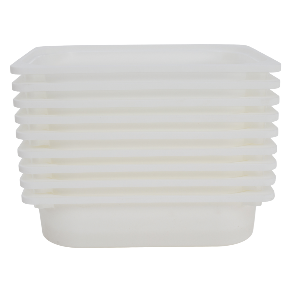 Organizér s úložnými boxy, bílá, TRIMAL