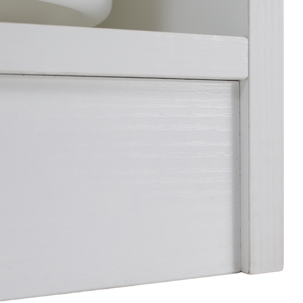 Organizér s úložnými boxy, bílá, TRIMAL