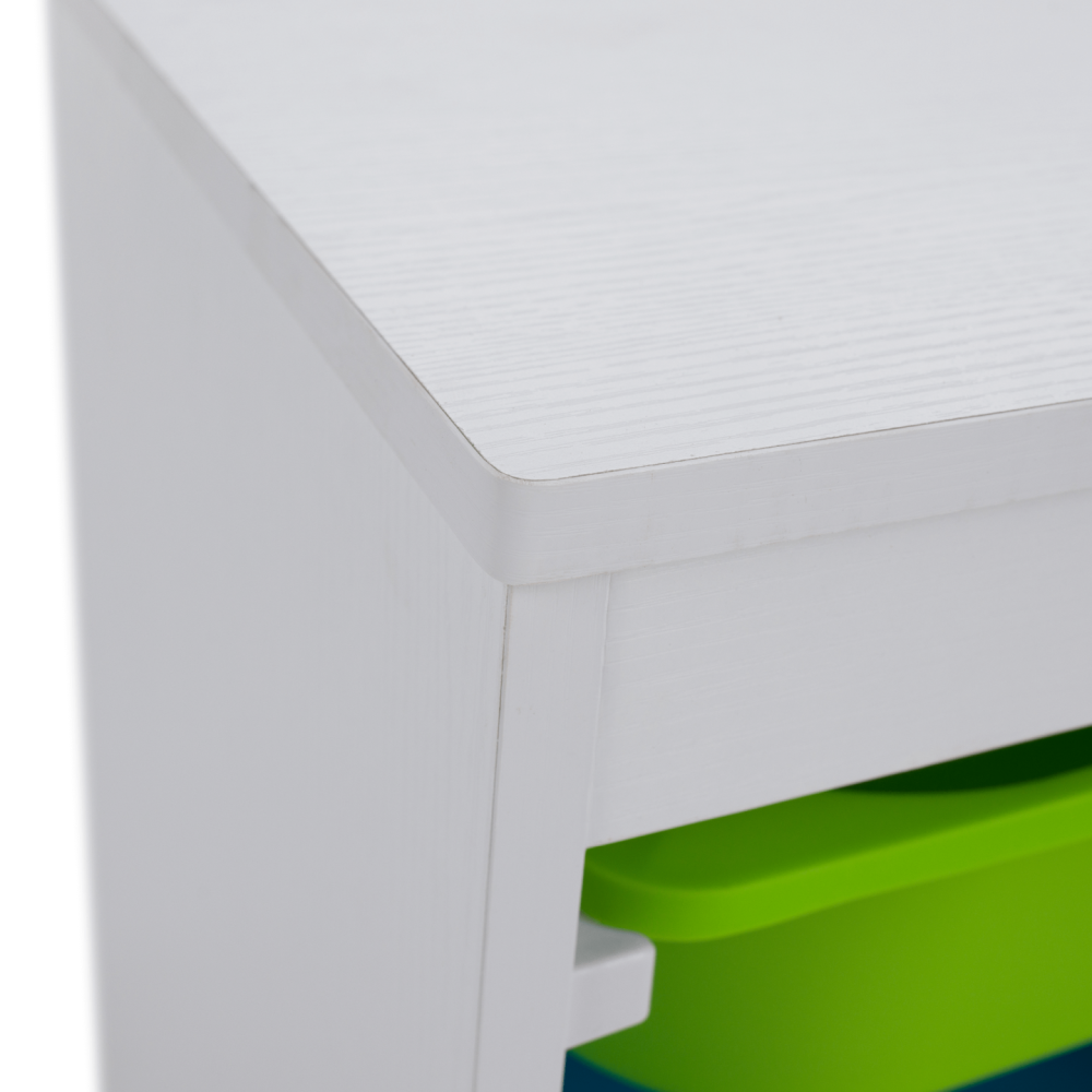 Organizér s úložnými boxy, bílá/mix barev, TRIMAL