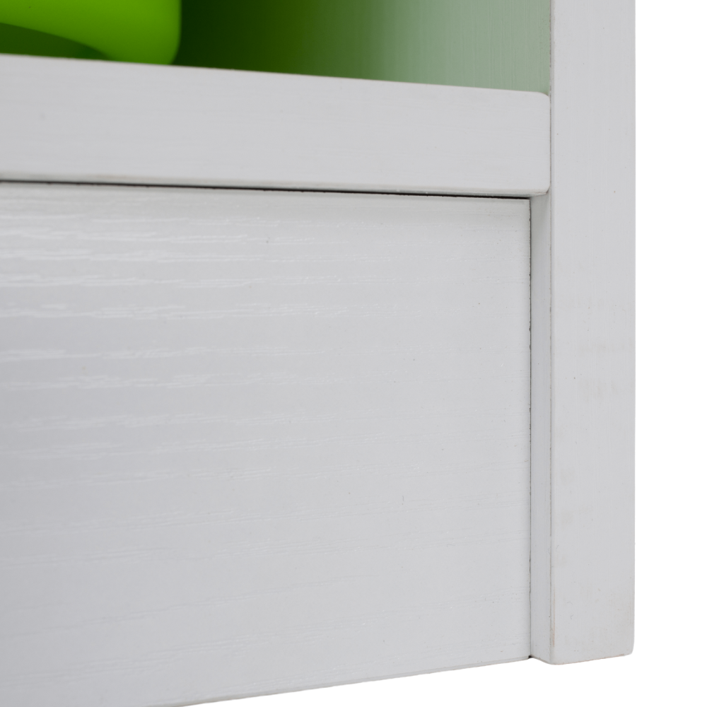 Organizér s úložnými boxy, bílá/mix barev, TRIMAL