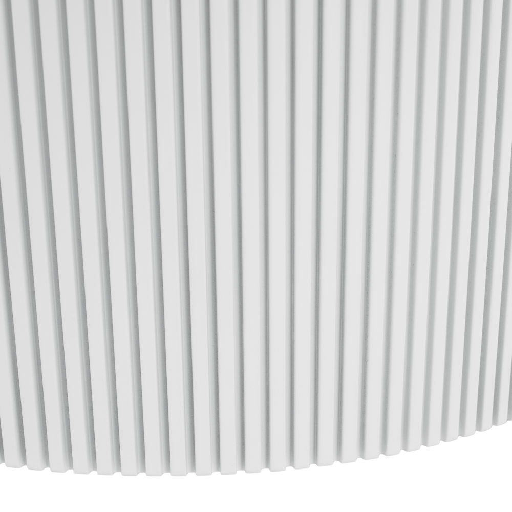 Konferenční stolek, bílý mramor/MDF, průměr 80 cm, MAHIR TYP 1