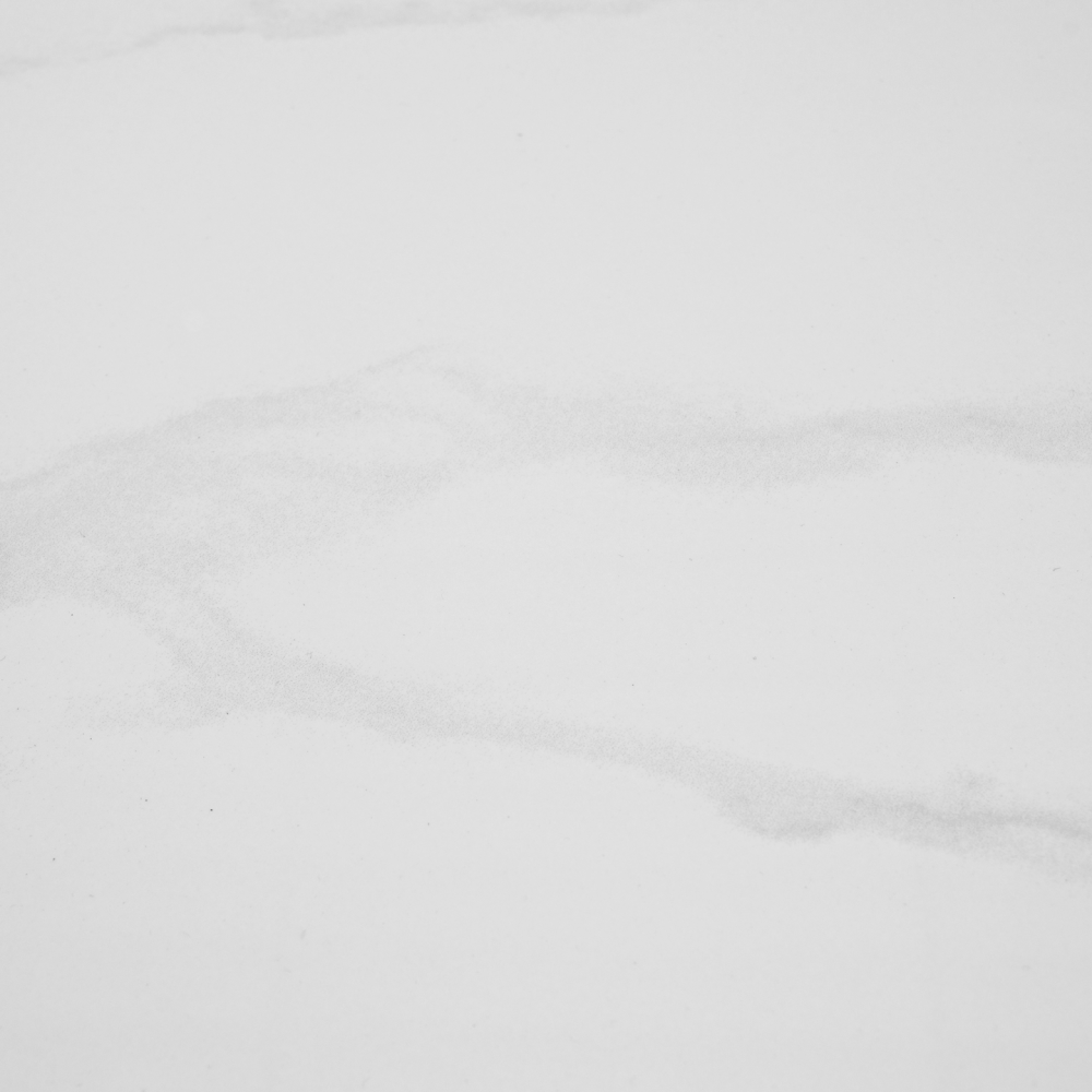 Konferenční stolek, bílý mramor/MDF, průměr 80 cm, MAHIR TYP 1