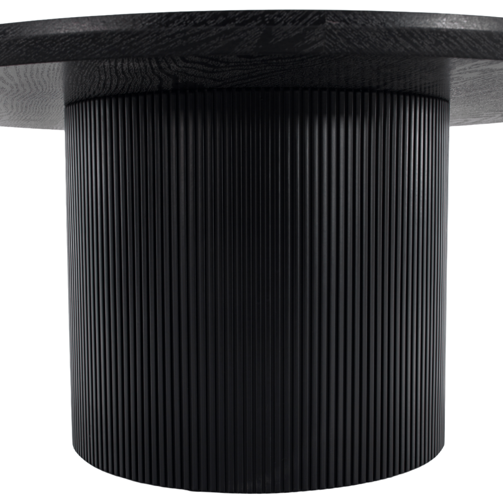 Konferenční stolek, černá, průměr 80 cm, MAHIR TYP 2