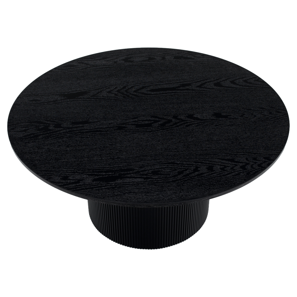 Konferenční stolek, černá, průměr 80 cm, MAHIR TYP 2