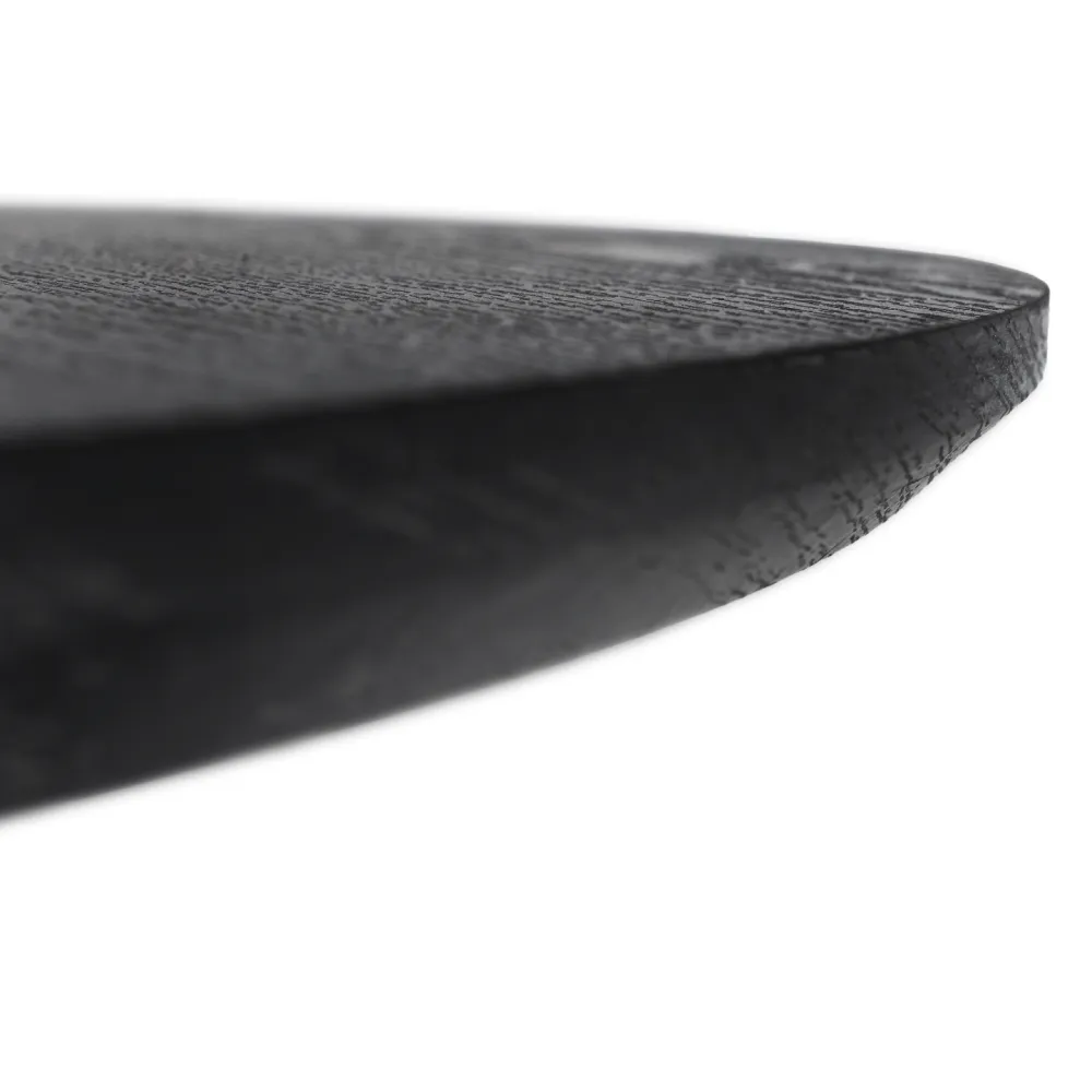 Konferenční stolek, černá, průměr 80 cm, MAHIR TYP 2
