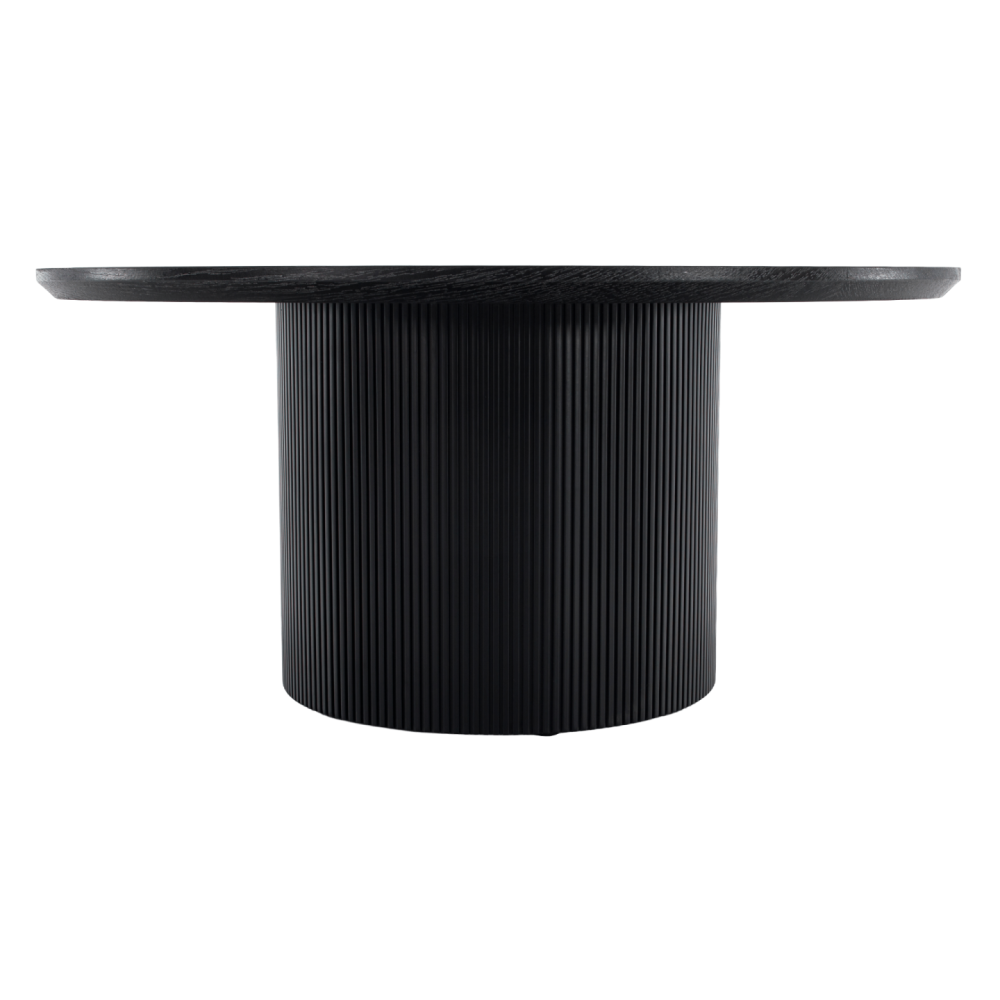 Konferenční stolek, černá, průměr 80 cm, MAHIR TYP 2