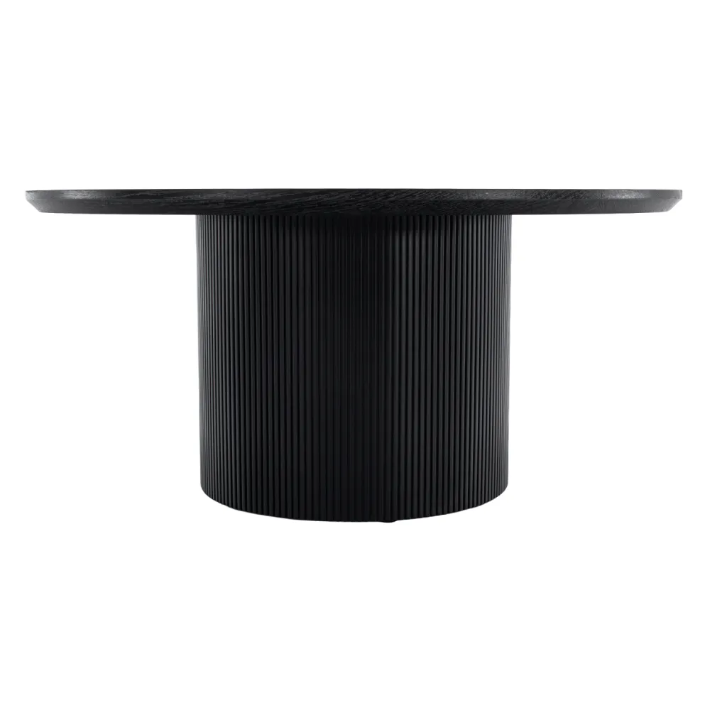 Konferenční stolek, černá, průměr 80 cm, MAHIR TYP 2