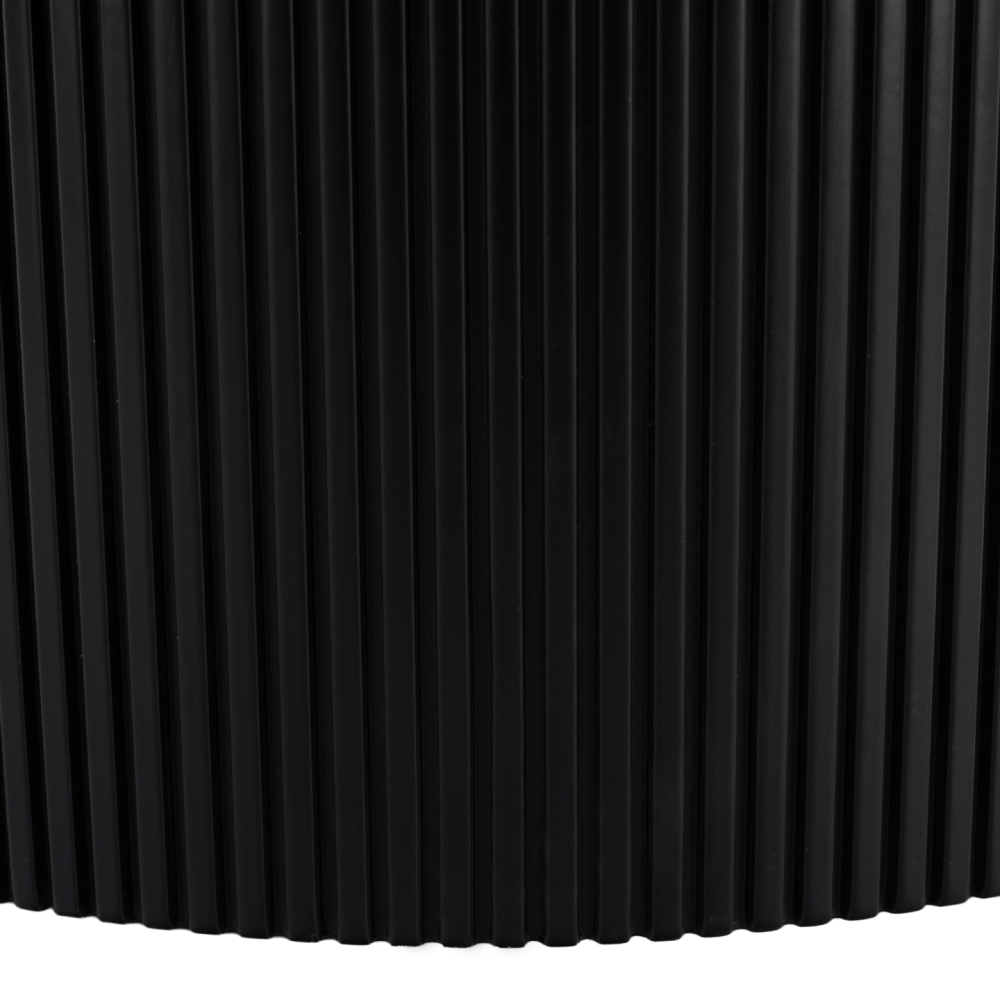 Konferenční stolek, černá, průměr 80 cm, MAHIR TYP 2