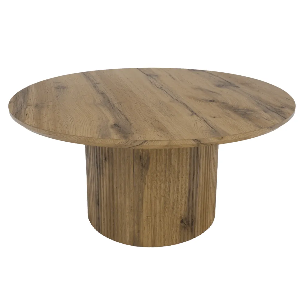 Konferenční stolek, dub, průměr 80 cm, MAHIR TYP 2