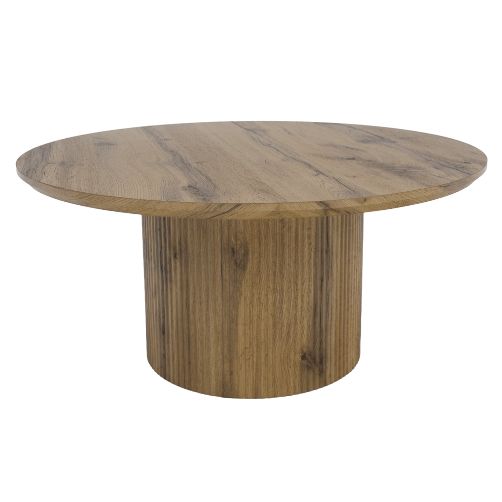 Konferenční stolek, dub, průměr 80 cm, MAHIR TYP 2