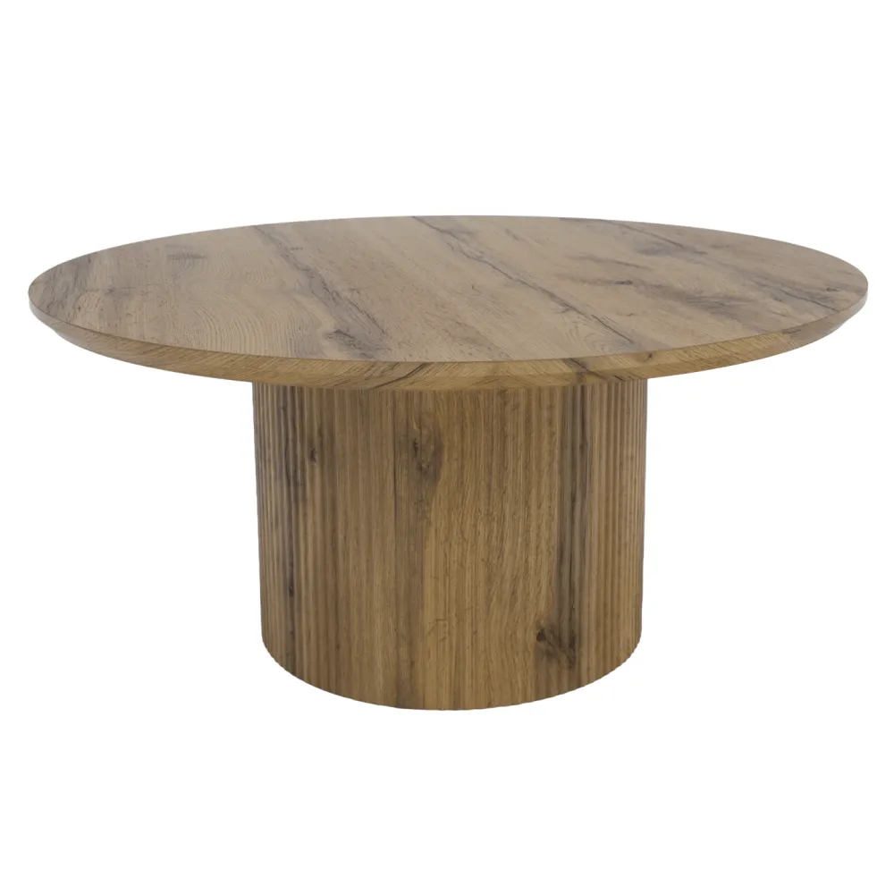 Konferenční stolek, dub, průměr 80 cm, MAHIR TYP 2