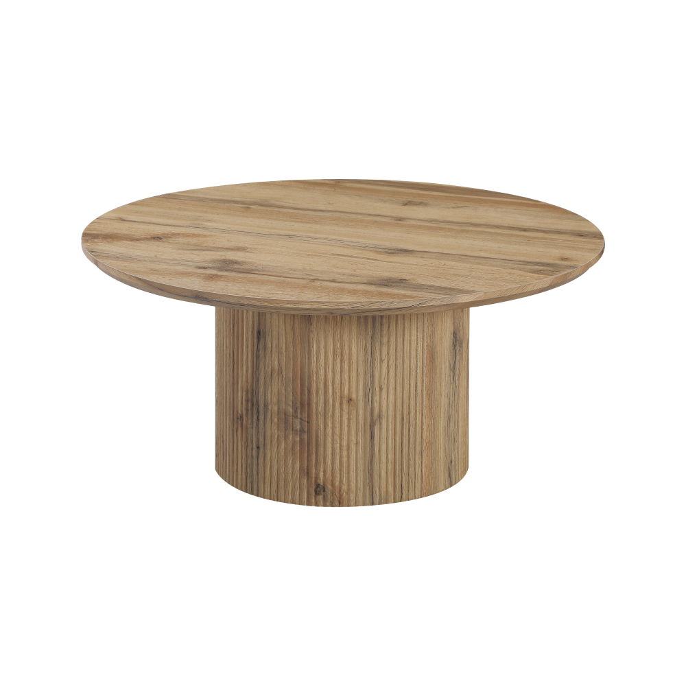 Konferenční stolek, dub, průměr 80 cm, MAHIR TYP 2