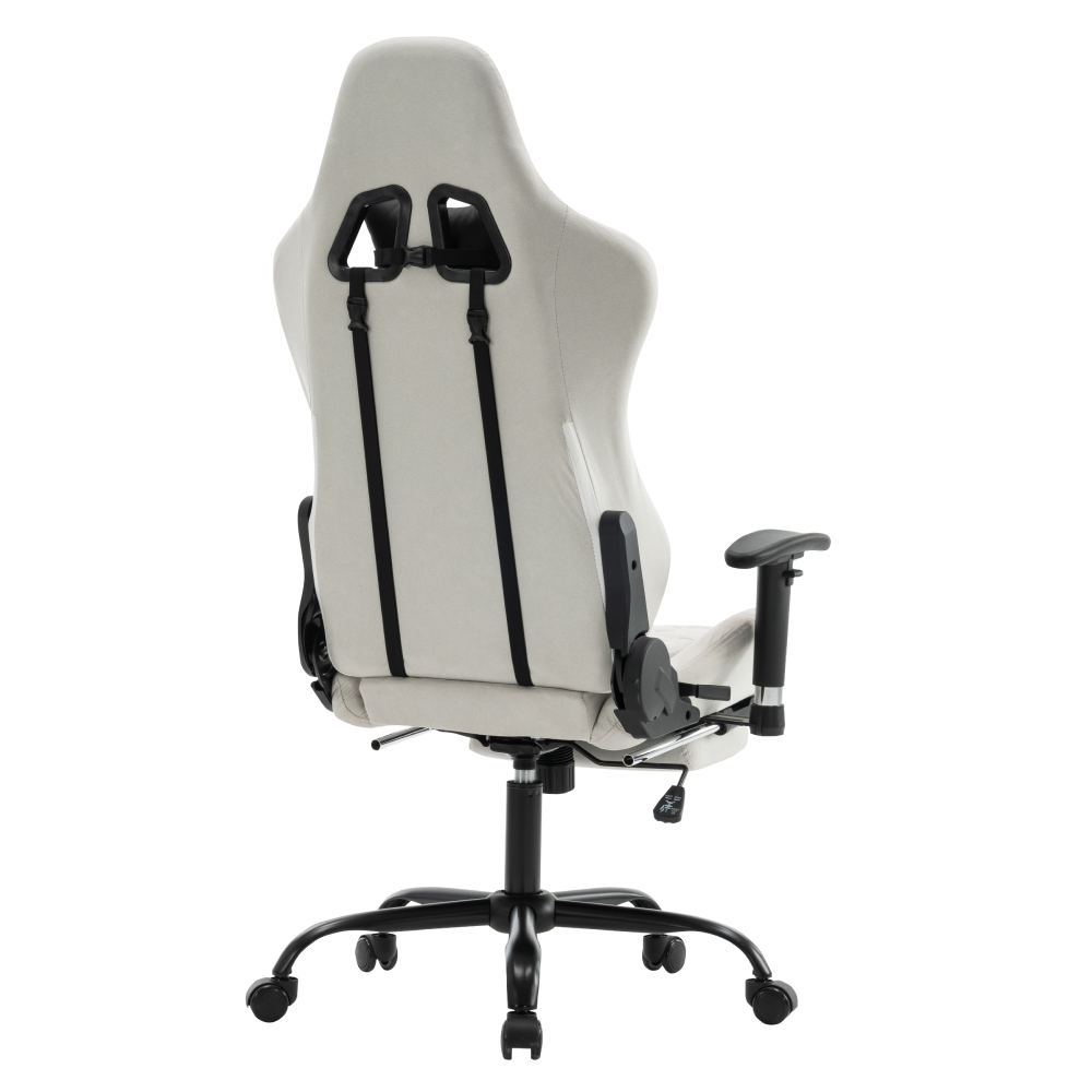 Kancelářské/herní křeslo, bílá/černá, PAPIBAS