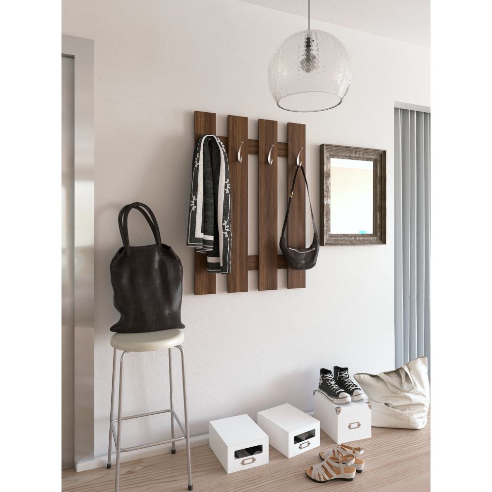 Věšáková stěna, ořech tabacco, KORADO NEW KV11