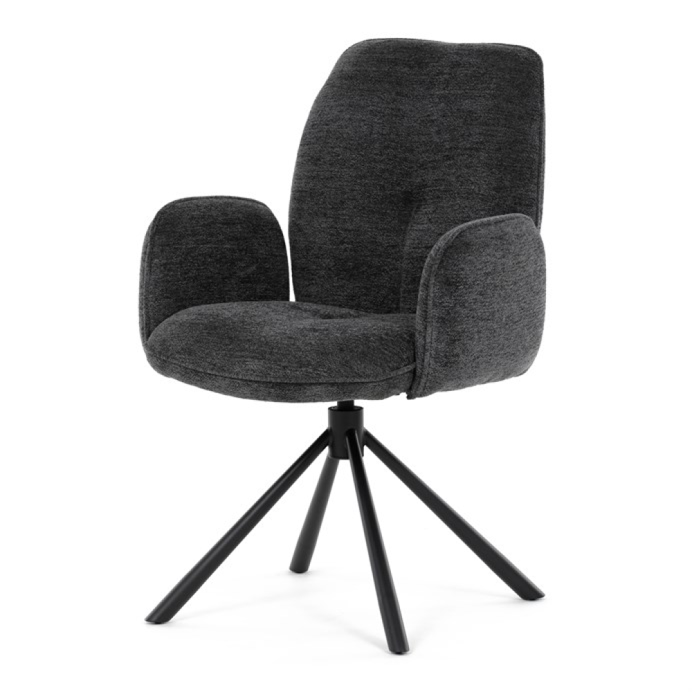 DCH-D1330 BK2 - Jídelní židle, černá, látka, DCH-D1330 BK2