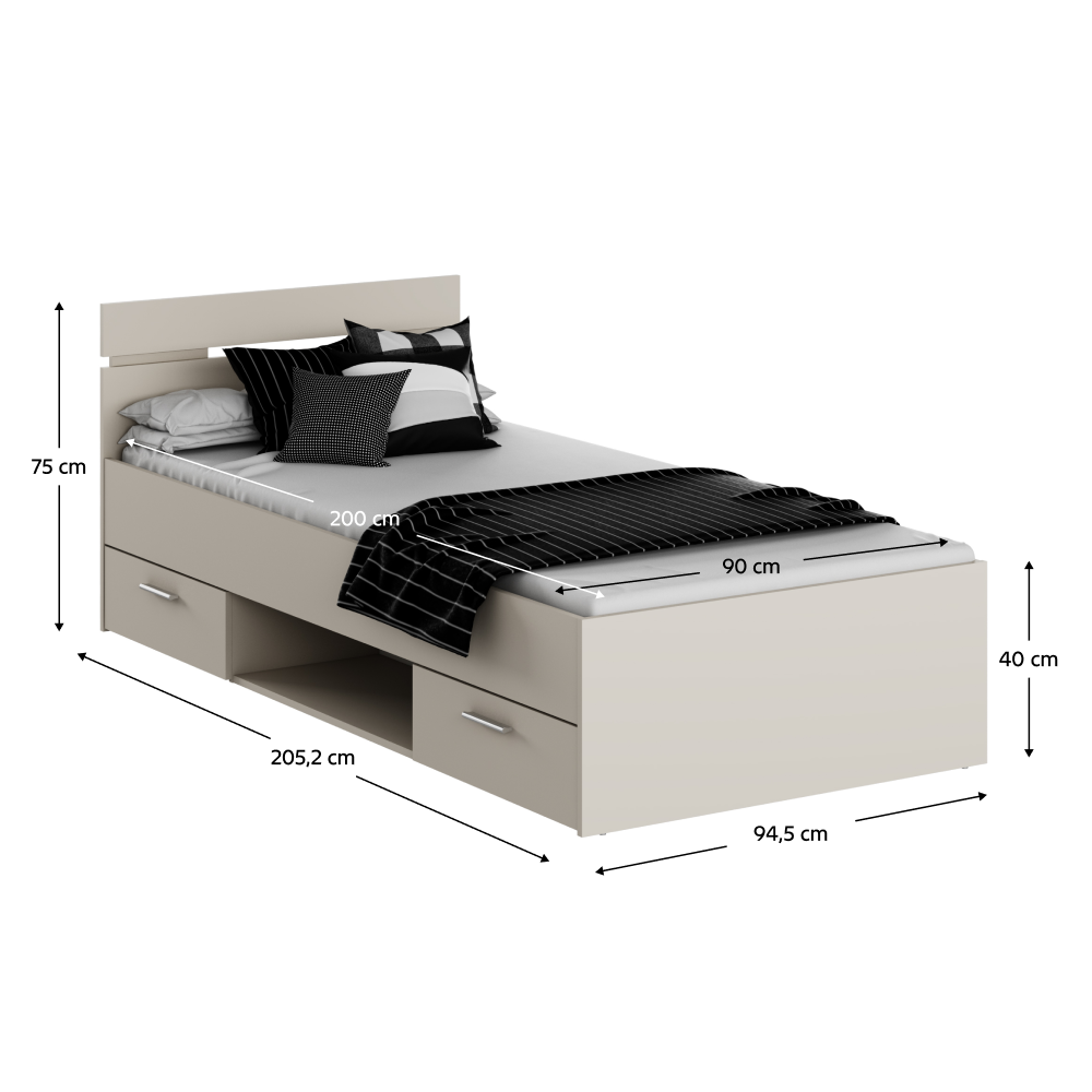 Postel, 90x200, kašmír, MICHIGAN NEW