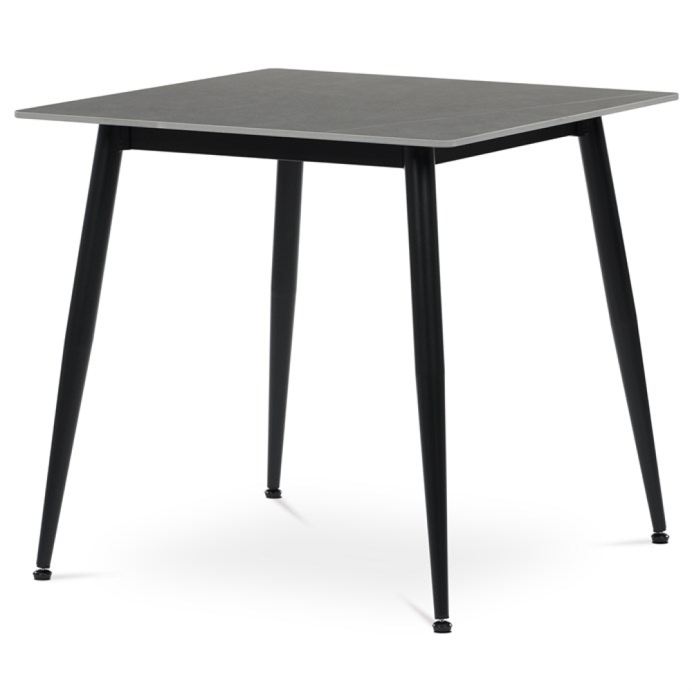 HT-398M GREY - Jídelní stůl 80x80cm, keramika, mramor, HT-398M GREY