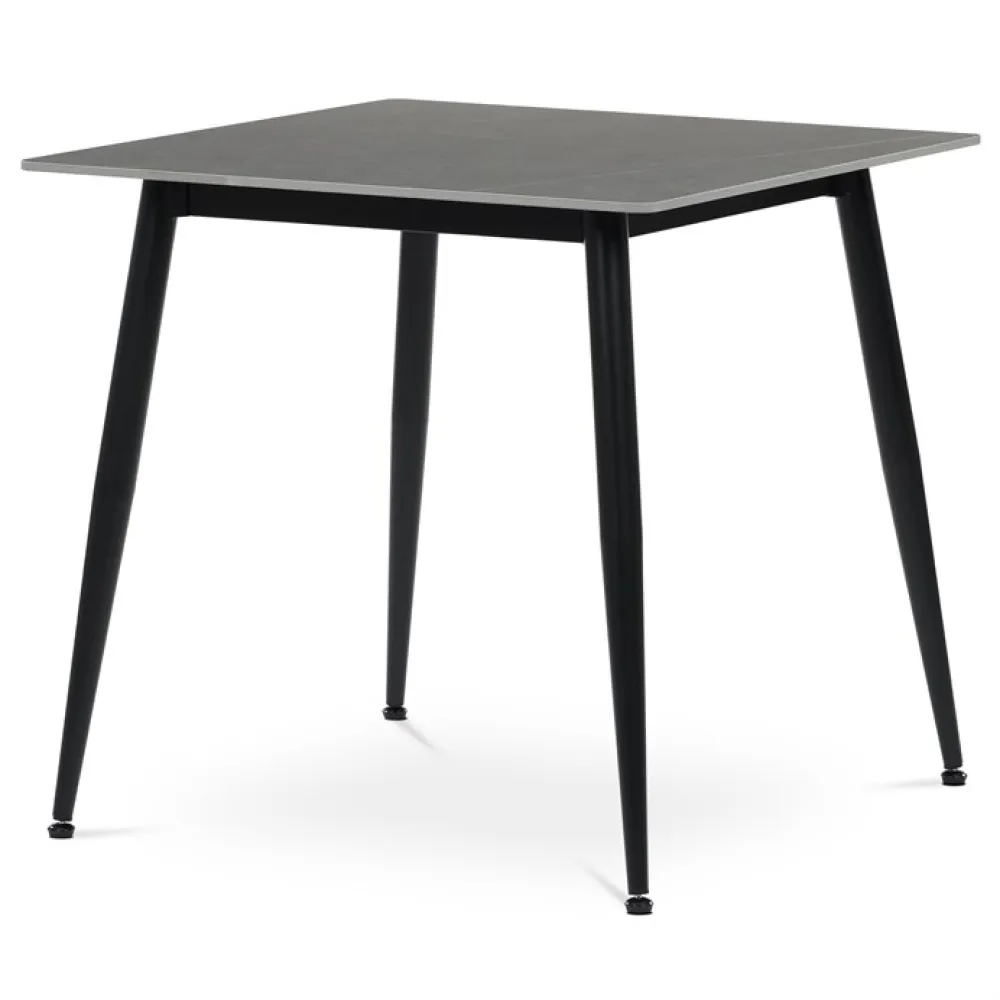 HT-398M GREY - Jídelní stůl 80x80cm, keramika, mramor, HT-398M GREY