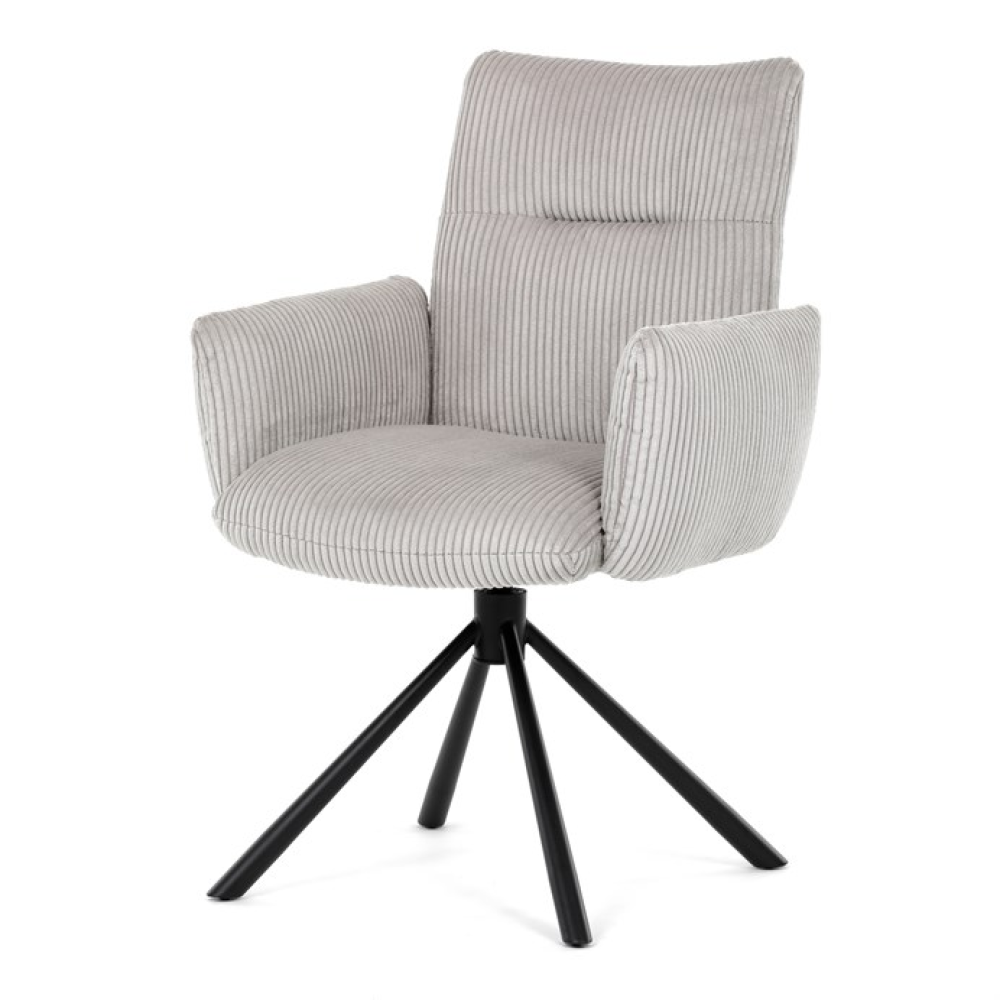 DCH-D1332 CRM2 - Jídelní židle, krémová, manšestrová látka, DCH-D1332 CRM2