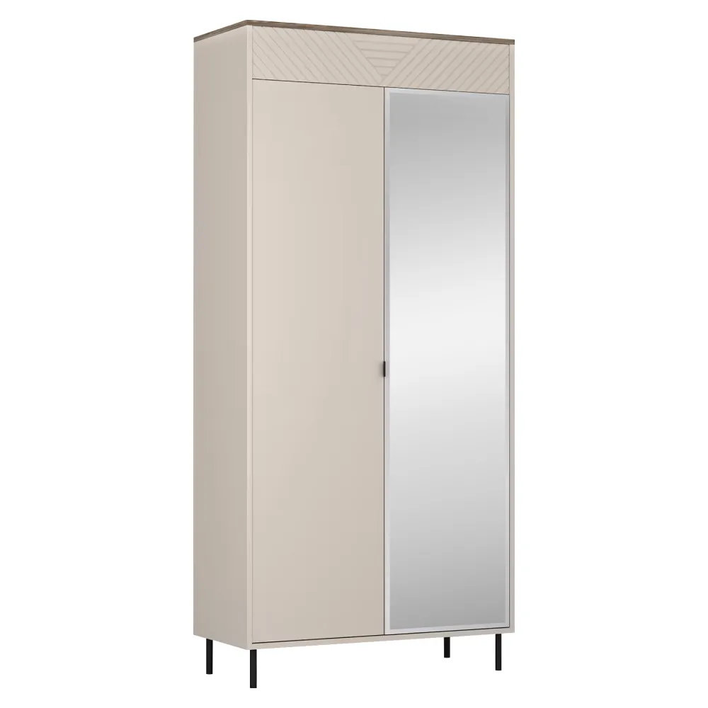 Skříň, kašmír/dub castello, EYCO 2D/40