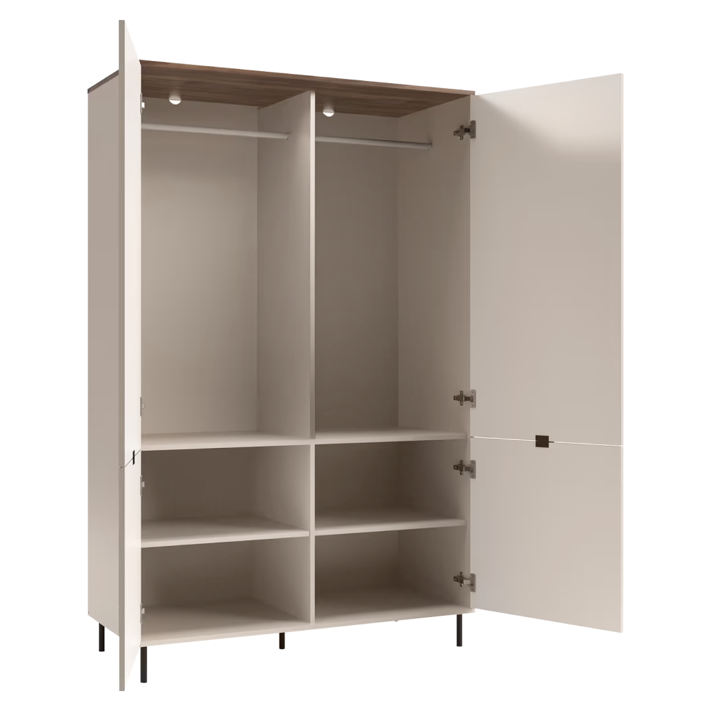 Skříň, kašmír/dub castello, EYCO 4D