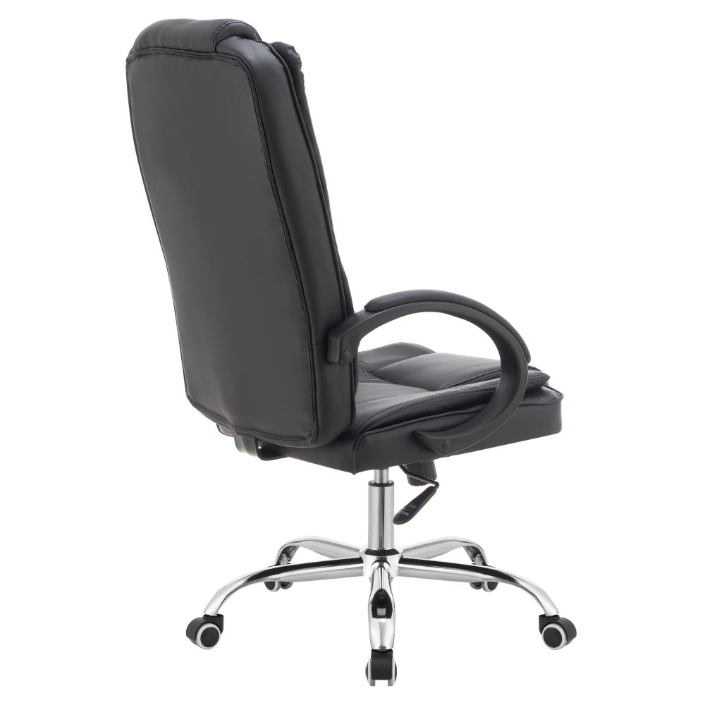 Kancelářské křeslo, černá ekokůže, MADOX NEW