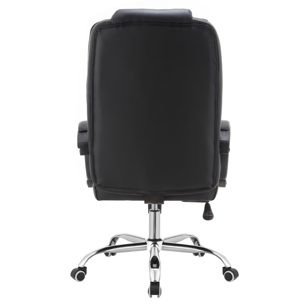 Kancelářské křeslo, černá ekokůže, MADOX NEW