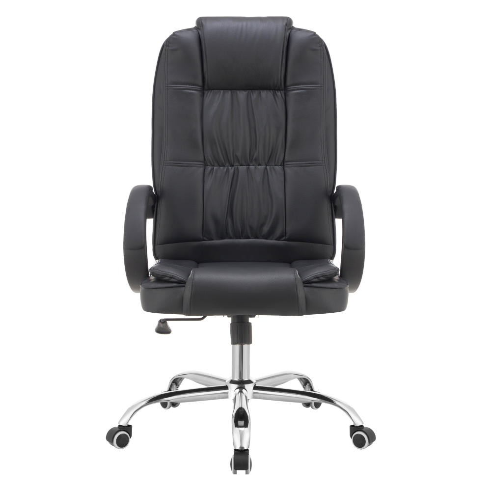 Kancelářské křeslo, černá ekokůže, MADOX NEW