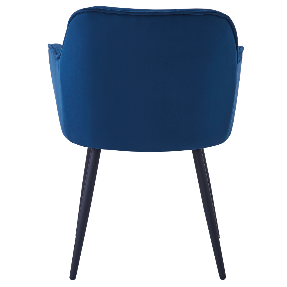 Designové křeslo, modrá Velvet  látka, FEDRIS NEW