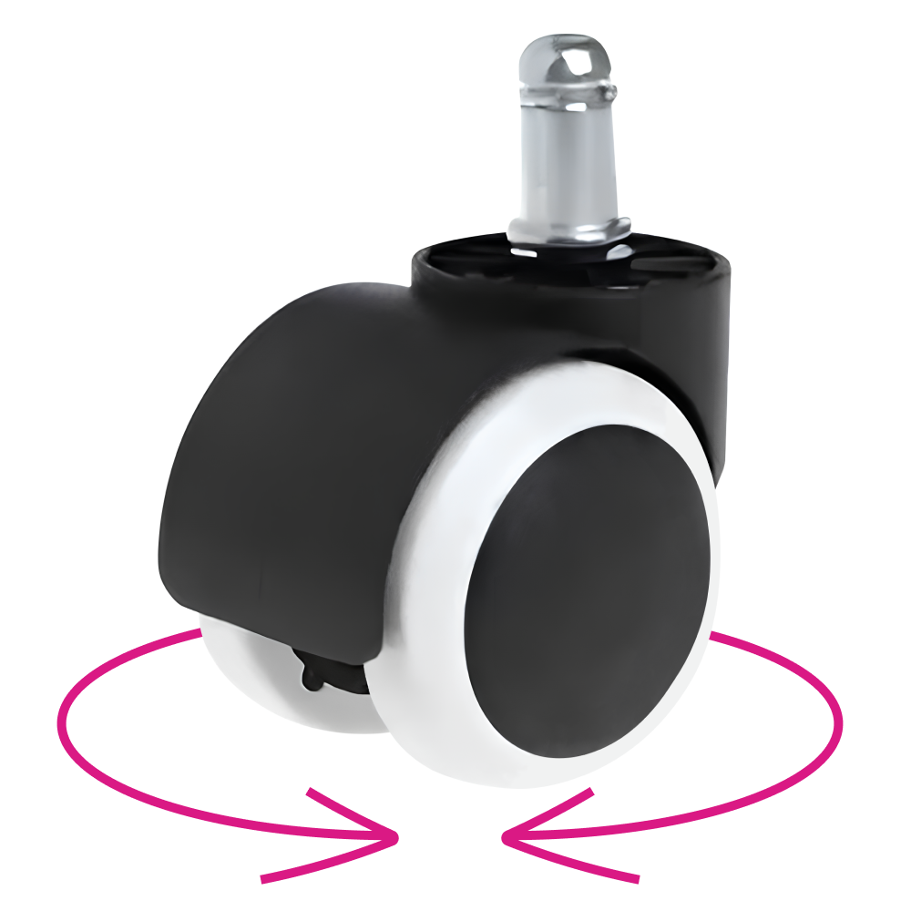 Kolečko, set 5 ks, černá/bílá, KOLEČKO TYP 2