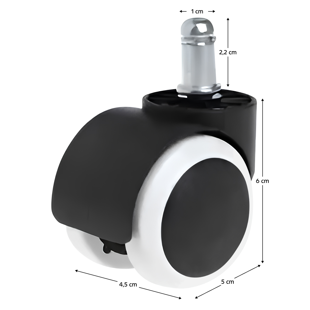 Kolečko, set 5 ks, černá/bílá, KOLEČKO TYP 2