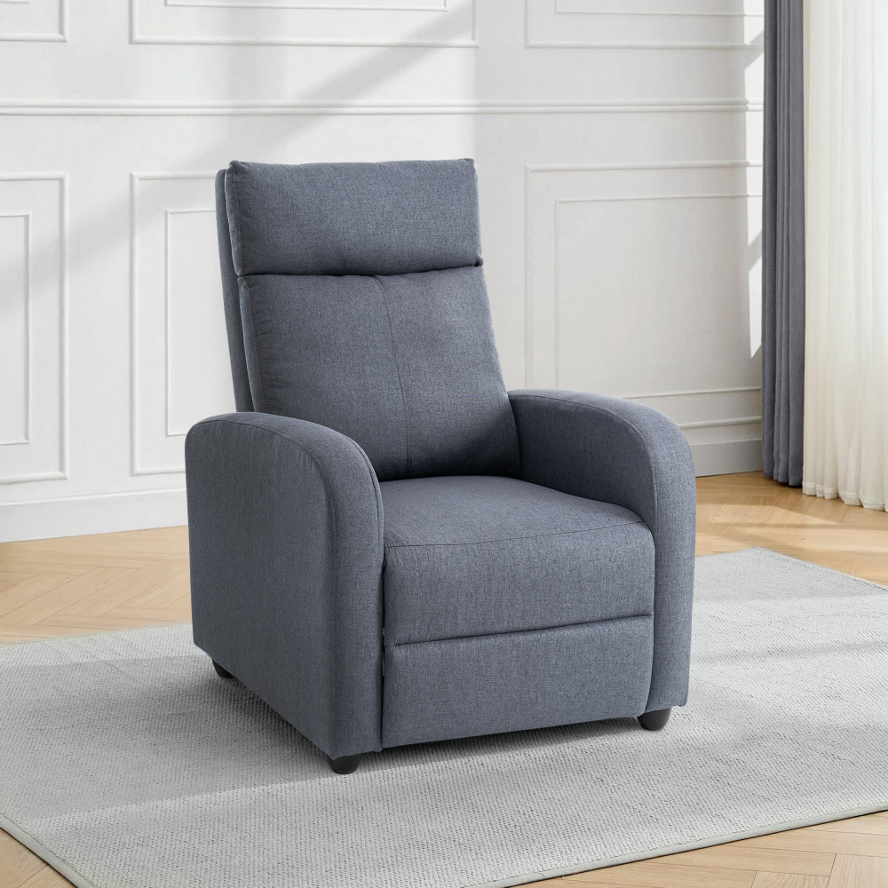 Relaxační křeslo, šedá, KRESO NEW