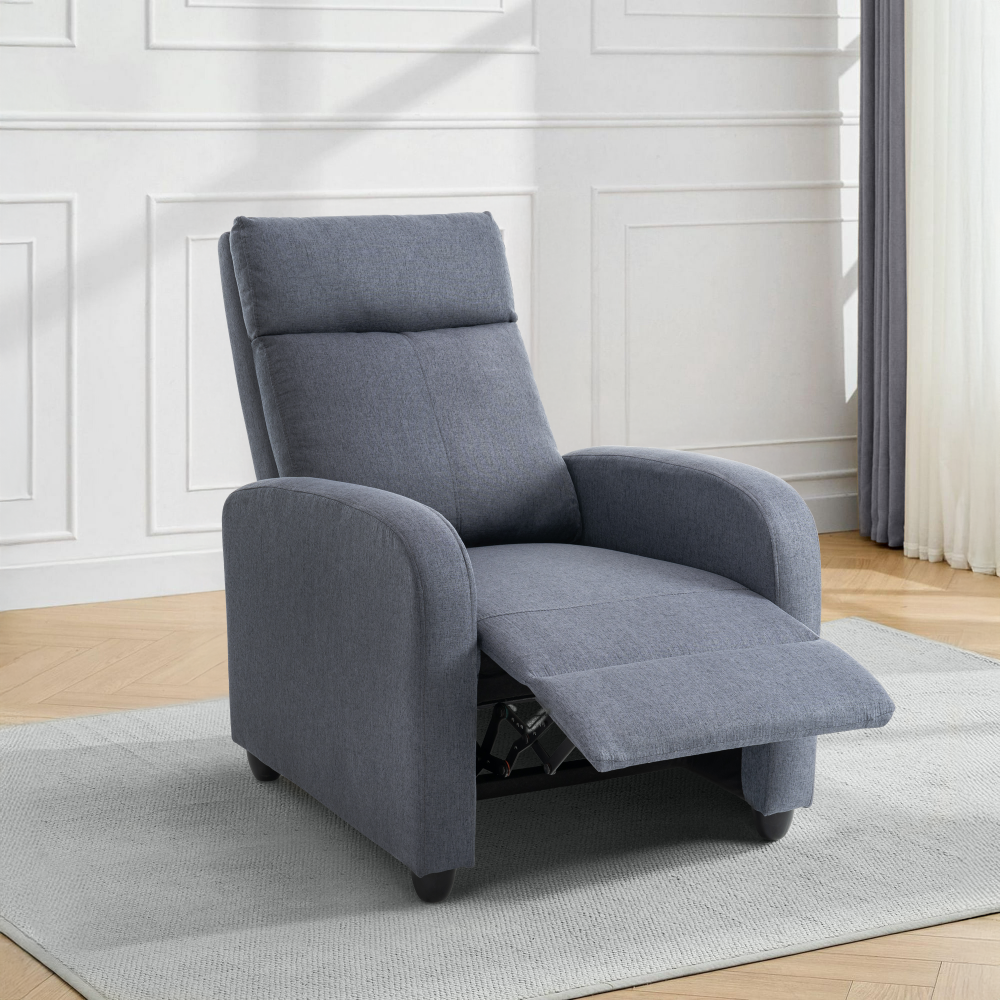 Relaxační křeslo, šedá, KRESO NEW