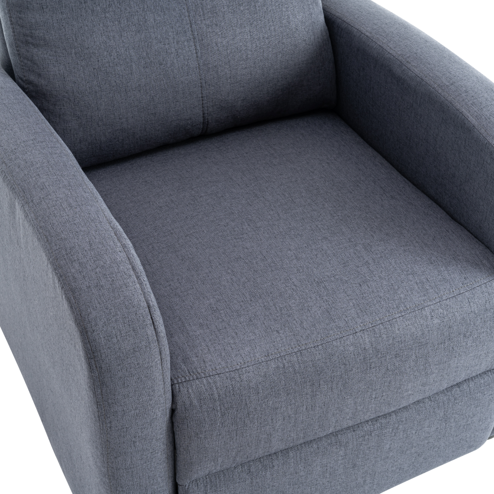 Relaxační křeslo, šedá, KRESO NEW