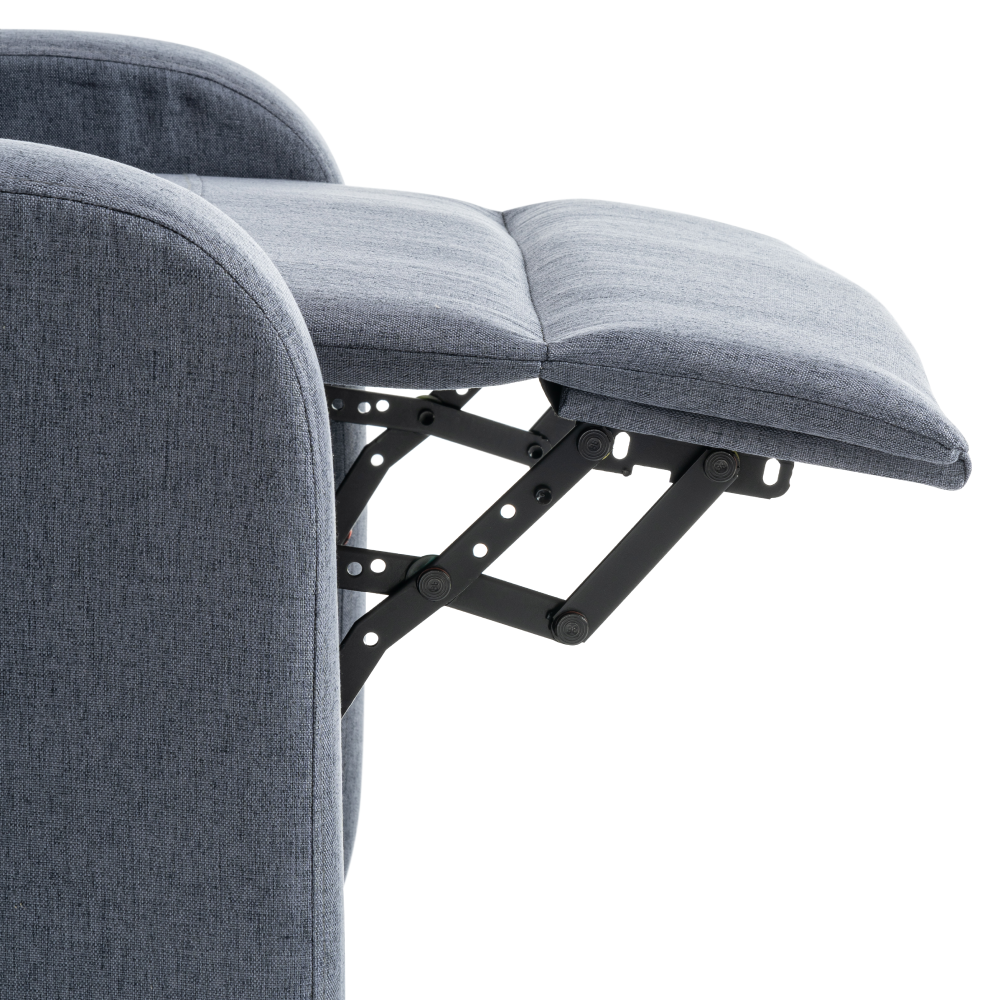 Relaxační křeslo, šedá, KRESO NEW