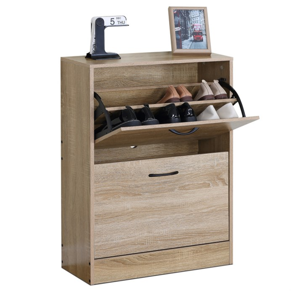 ABO-G1014 OAK - Botník, mdf, hnědá, ABO-G1014 OAK