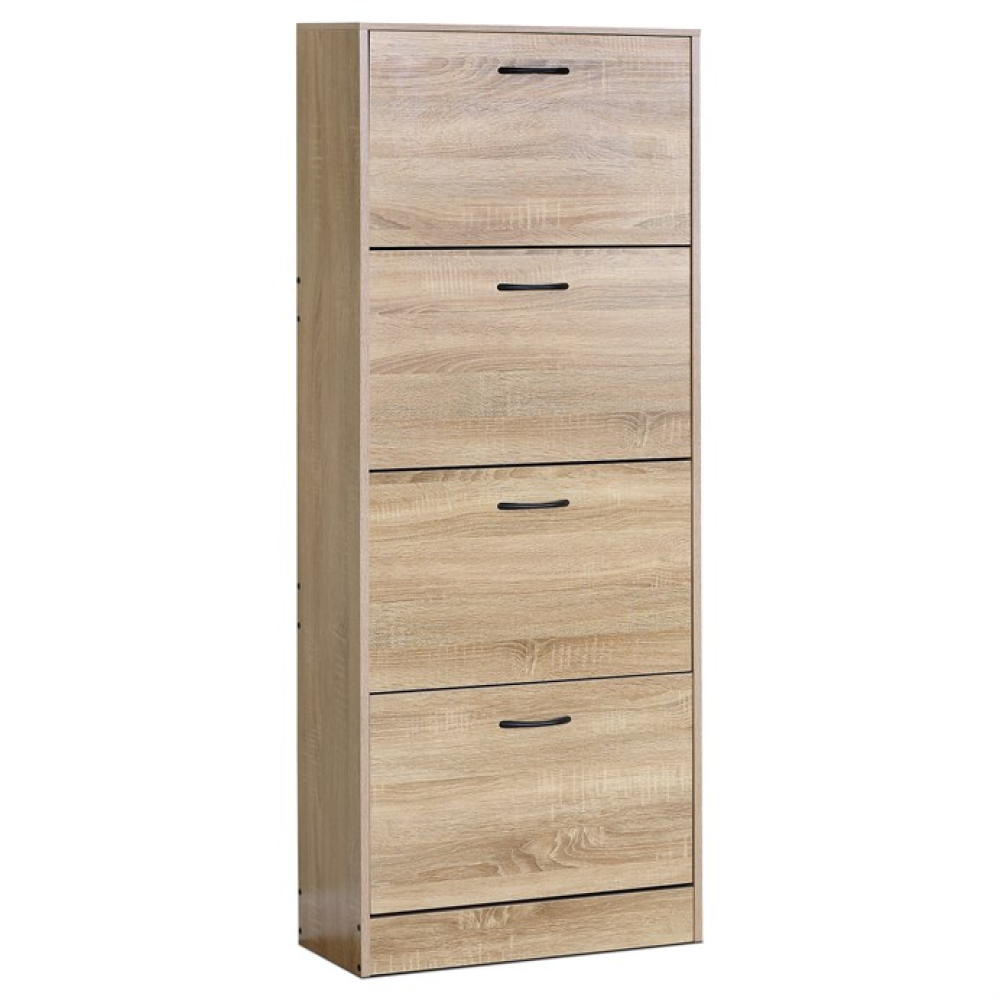 ABO-G1018 OAK - Botník, mdf, hnědá, ABO-G1018 OAK