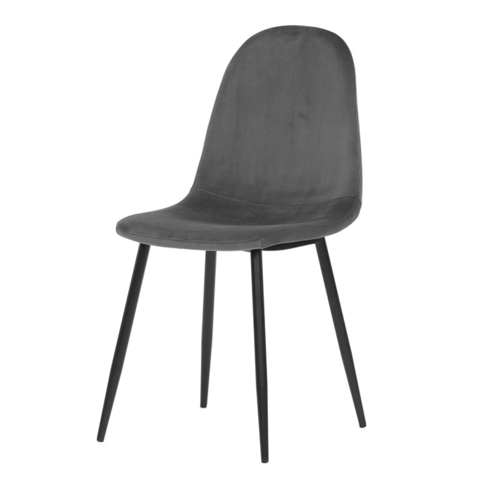 CT-971 GREY4 - Jídelní židle, šedá, sametová látka, CT-971 GREY4