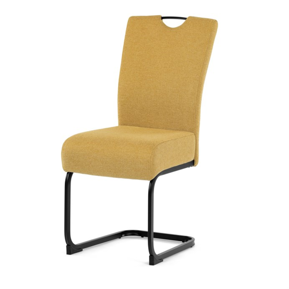 DCL-E2008 YEL2 - Jídelní židle, žlutá, látka, DCL-E2008 YEL2